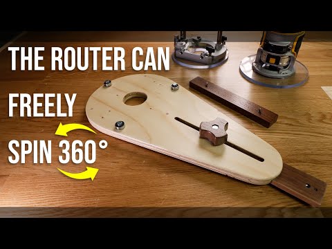 How to make a tangle-free circle-cutting jig for a router