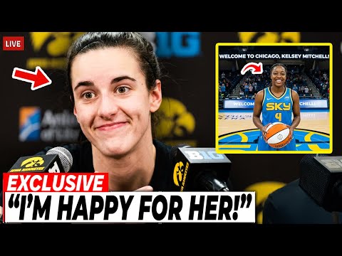 Caitlin Clark REACTS as Kelsey Mitchell Joined a New Team