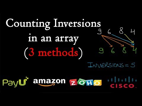 Counting inversions in an array