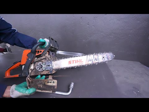 I clean my Stihl 250 Chainsaw sharpen the chain