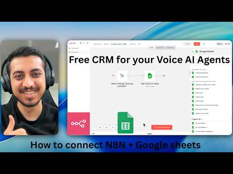 How to connect google sheet with n8n? Your free Voice Agent CRM!