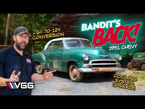 ABANDONED 1951 Chevy from Roadworthy Rescues is BACK! 6v to 12v Conversion and cooling upgrades!