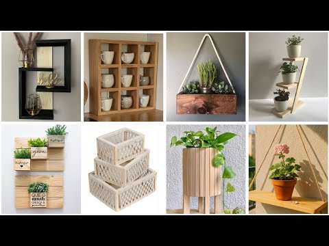 افكار✨عندك قطع خشبية اصنعي اجمل منظمات ورفوف بنفسك #diy #deco #craft #ideas #home لتنظيم بيتك 