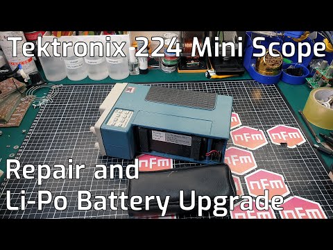 Tektronix 224 Mini Scope Repair and Battery Upgrade
