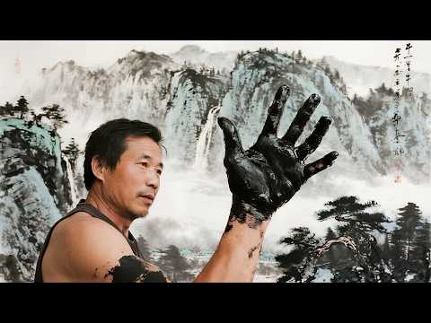 Chinese Genius Paints Landscapes Using Only His Hands and Arms | 中国奇人 | 中国文化