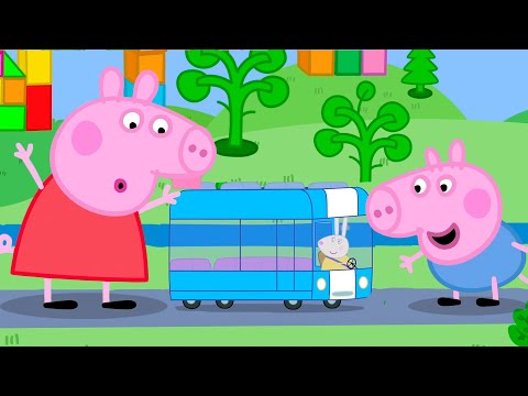 Peppa Pig is a GIANT at TINY Land 🤯 Peppa & George: Fixing Broken Bus | Tales Full Episodes | 21 Min