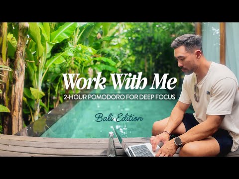 Work With Me (2 Hours) For Deep Focus with Chill Music | Pomodoro 25/5 Timer