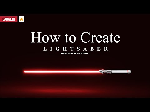 How To Create Lightsaber adobe Illustrator Advance Tutorial