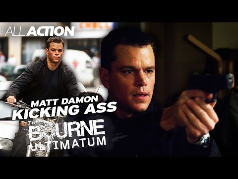 Matt Damon's Most Action-Packed Moments | The Bourne Ultimatum (2007) | All Action