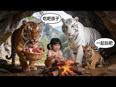 大老虎你不要吃我！甚麼你說你給我帶了食物，我竟然能聽懂動物說話！#首發新劇 #無腦劇 #完結短劇