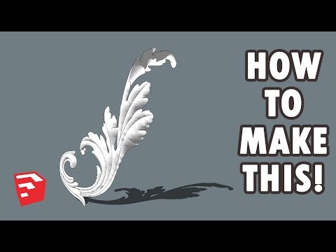 Modeling Decorative Element using SketchUp