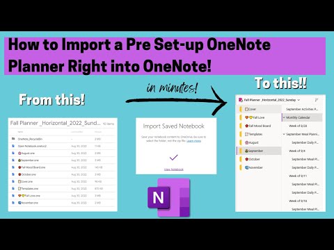 How to Import a OneNote Planner Into OneOne - (No PNGs or Huge PDFs needed)