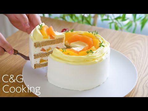 Earl grey and orange cake recipe / cafe vlog / cake recipe / cake decorating  / earl grey cake