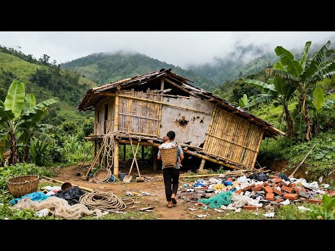 Young Mother Buys and Renovates a Dilapidated Bamboo House in 180 Days | by @Huong Free Life