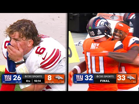 DO YOU BOLIEVE IN MAGIC? BRONCOS 4TH QUARTER 18 POINT COMEBACK AGAINST THE  GIANTS