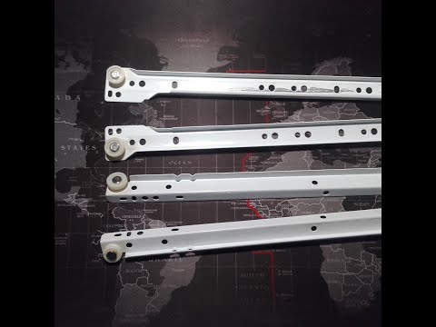 Замена роликов на направляющих кухонной мебели.