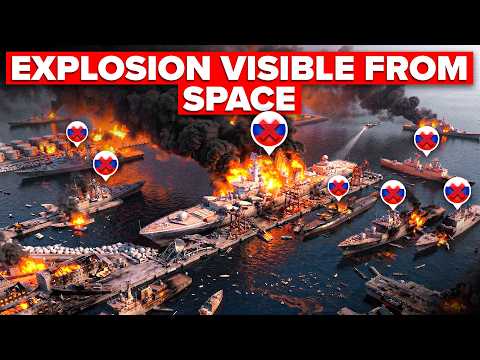 MASSIVE FIREBALL Engulfs Russian Port of Novorossiysk… EVERYTHING is GONE