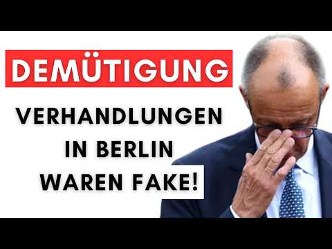US bestätigt: Merz durfte nicht mitverhandeln – Merz durfte nur das Catering bestellen!