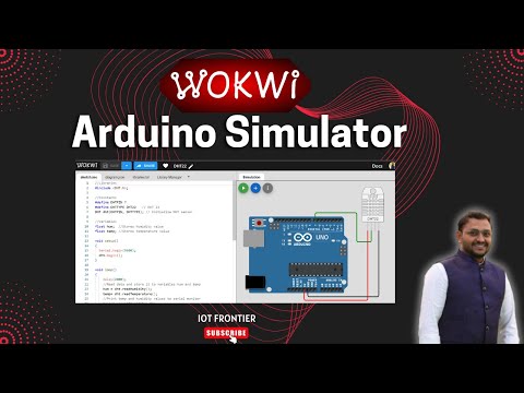 Arduino Project Simulator | DHT22 Sensor With Arduino | How to add Libraries in Wokwi