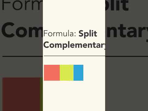Color Theory: Split Complementary Color Scheme #Shorts