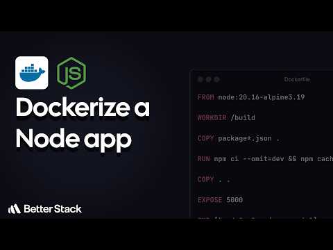 Docker with Node.js: Build, Run, and Manage Containers