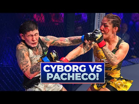No Comms Women's Featherweight Fight!! | Cris Cyborg v Larissa Pacheco | Full Fight