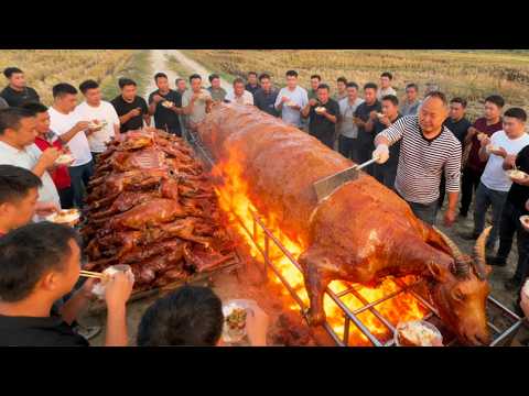 广西玉林脆皮黑山羊！油淋脆皮口感外酥里嫩，好吃到求全国推广#麦总去哪吃