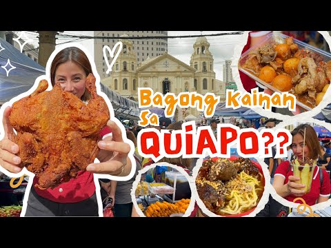 The NEWEST and Most UNIQUE Street Food in QUIAPO Manila | MATRES ng Manok + Spicy Ribs Mami