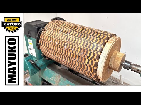 HOW TO MAKE A JAR WITH A STRIPED MOTIF, woodturning