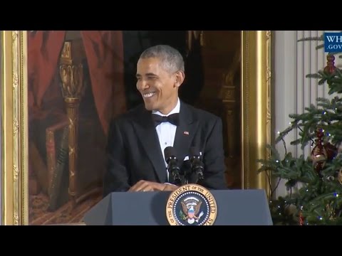 Obama Jokes With The Eagles At Kennedy Center Honors Reception