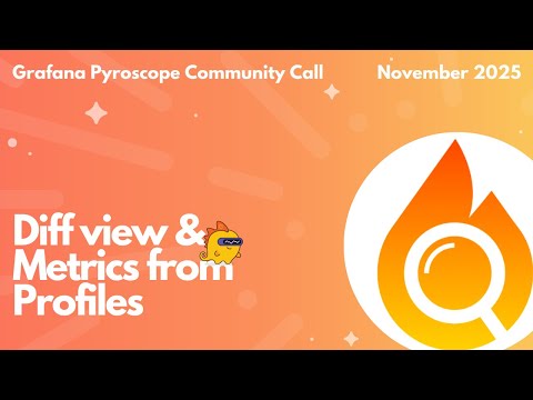 Grafana Pyroscope: Diff view & Metrics from Profiles (November 2025 Community Call)