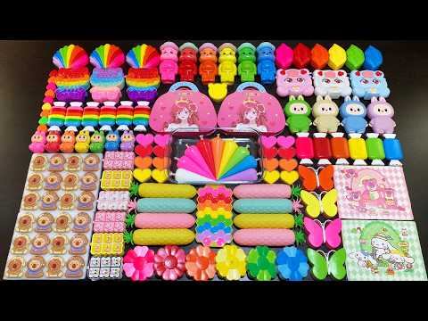 RELAXING WITH CLAY PIPING BAGS VS GLITTER VS MAKEUP ! Mixing Random Things Into Slime #7010