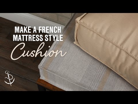 How to Make a French Mattress Style Cushion