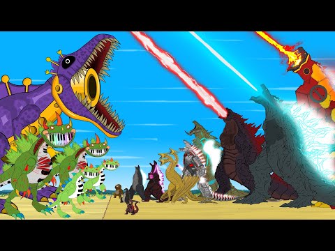 GODZILLA vs Evolution of SAXOSAURUS POPPY PLAYTIME, PIANOSAURUS, Catnap: Size Comparison / CARTOON