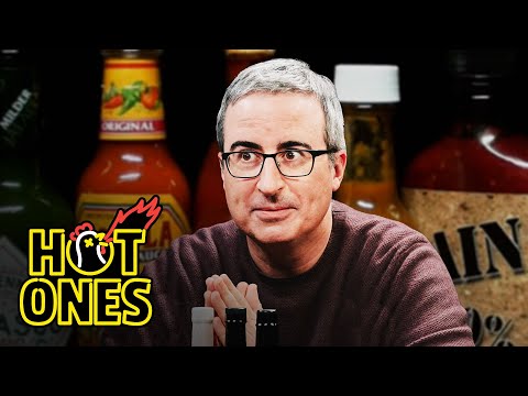 John Oliver Fears For Humanity While Eating Spicy Wings | Hot Ones