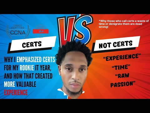 Why Certs (for me as a beginner) was essential to the victories I've experienced Rookie Year IT