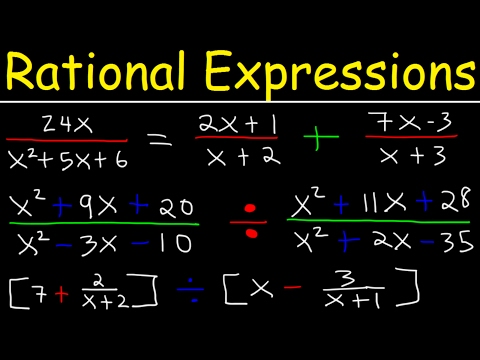 Rational Expressions , Adding, Subtracting, Multiplying, Dividing, Simplifying Complex Fractions