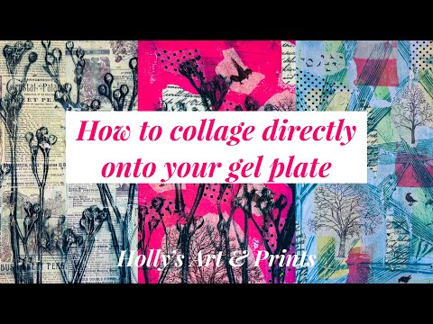 How to collage directly onto your gel plate (and get great results)!