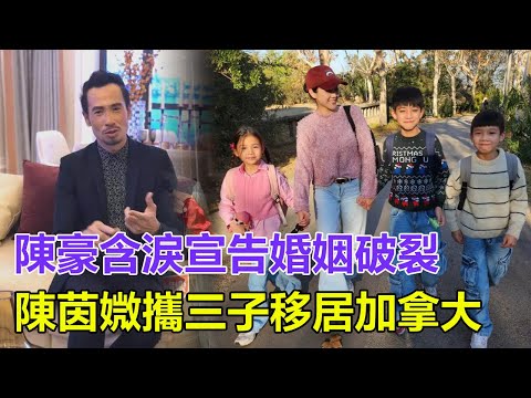 「粵語」陳豪含淚宣告10年婚姻破裂！首度承認離婚內幕，月供百萬房貸壓垮視帝，千萬片酬難抵5口之家重壓，陳茵媺攜三子移居加拿大，神仙夫妻童話破滅！#陳豪#陳茵媺#黎姿#蔡少芬#郭晉安#馬國明#胡定欣