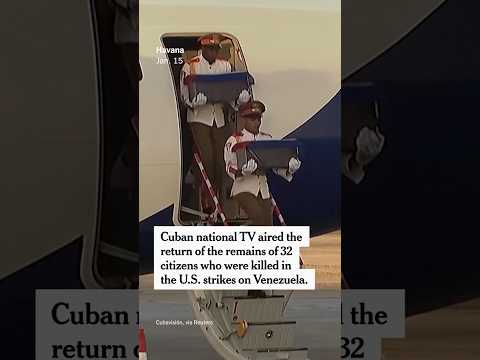 Remains of 32 Cubans Killed in U.S. Strikes in Venezuela Are Returned