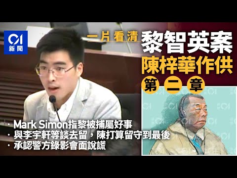 黎智英案一片看清．陳梓華作供第二章｜陳梓華指黎曾指國安法雷聲大雨點小　被捕屬好事｜01新聞｜黎智英｜制裁｜蘋果日報｜國安法｜Mark Simon｜勾結外國勢力｜李宇軒｜陳梓華