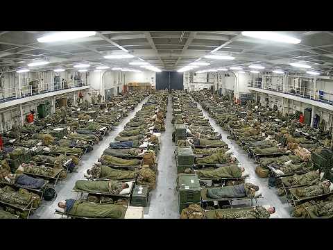 How Aircraft Carrier Crews EAT, SHOWER & SLEEP on MASSIVE Aircraft Carrier