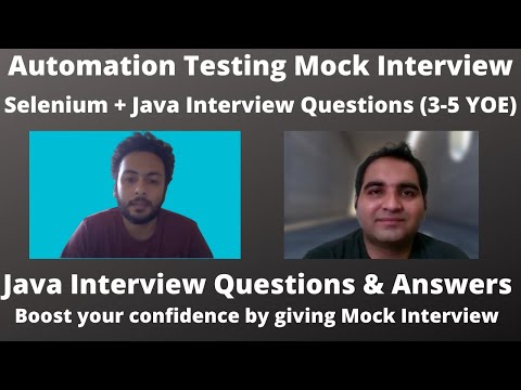 Automation Testing Interview Experience | Real Time Interview Questions and Answers