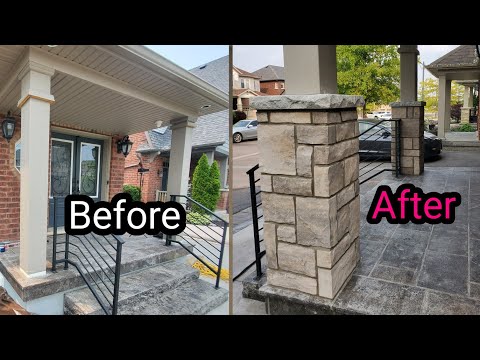 How To Build A Stone  Column DIY