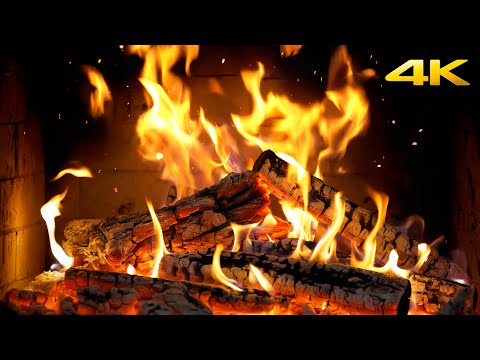 🔥 The Most Relaxing Fireplace with Cozy Hearth Crackles and Dim Ember Fire for Massage Therapy