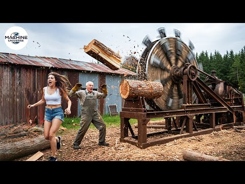 25 Jaw-Dropping Firewood Processors in Action | Dangerous Homemade Wood Cutting Machines #13