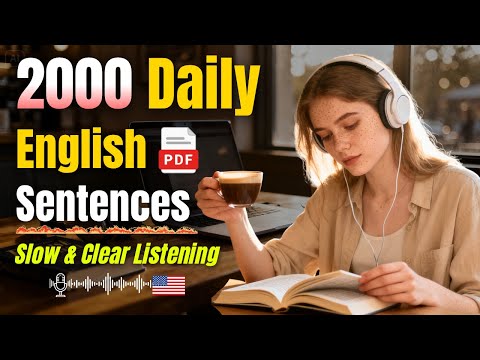 Speak Confidently: 2000 Daily English Conversation Sentences for Beginners | Slow English Listening