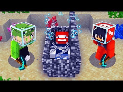 Ein BEDROCK GEFÄNGNIS UNTER WASSER in MINECRAFT