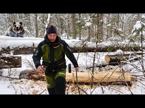 МЕДВЕДЬ ВЫСКОЧИЛ ИЗ ПОД КОРЯГИ. СРОЧНО УНОШУ НОГИ ИЗ ЛЕСА! НЕЗАБЫВАЕМЫЕ ДВА ДНЯ В ТАЕЖНОЙ ИЗБЕ.