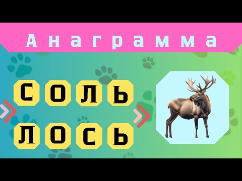 🐼🦊🦝Угадай по перемешанным буквам 